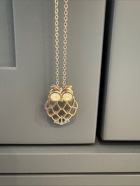 Gold Owl Pendant Necklace - Women's Fashion Jewelry